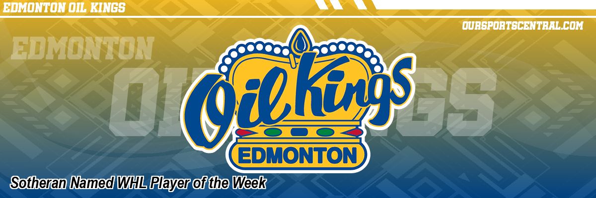Sotheran Named WHL Player of the Week