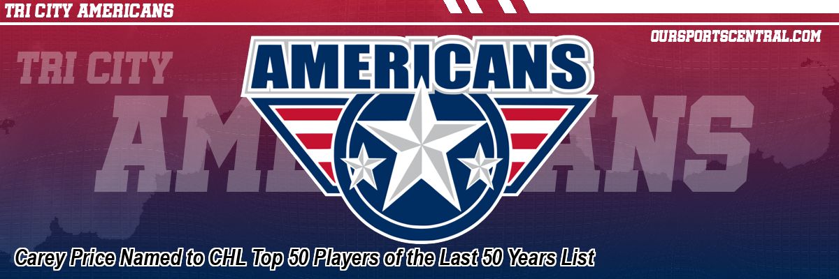 Carey Price Named to CHL Top 50 Players of the Last 50 Years List