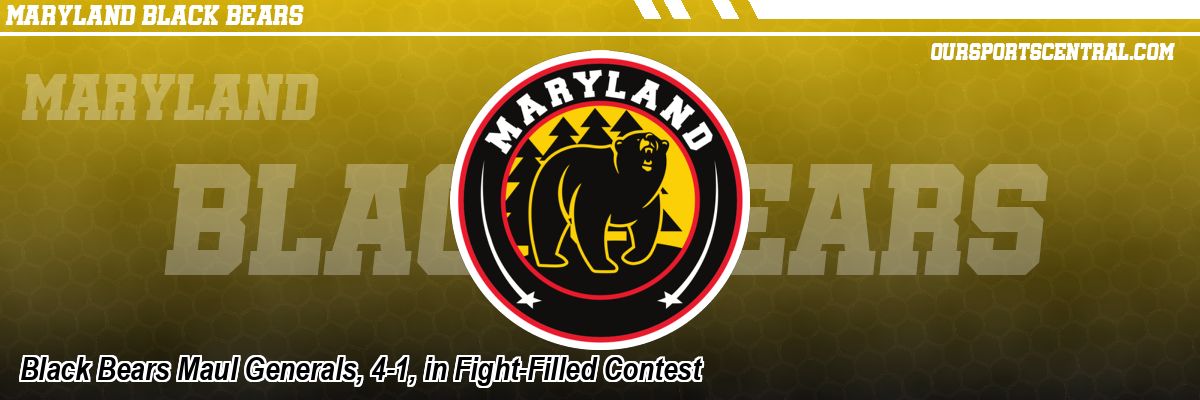 Black Bears Maul Generals, 4-1, in Fight-Filled Contest