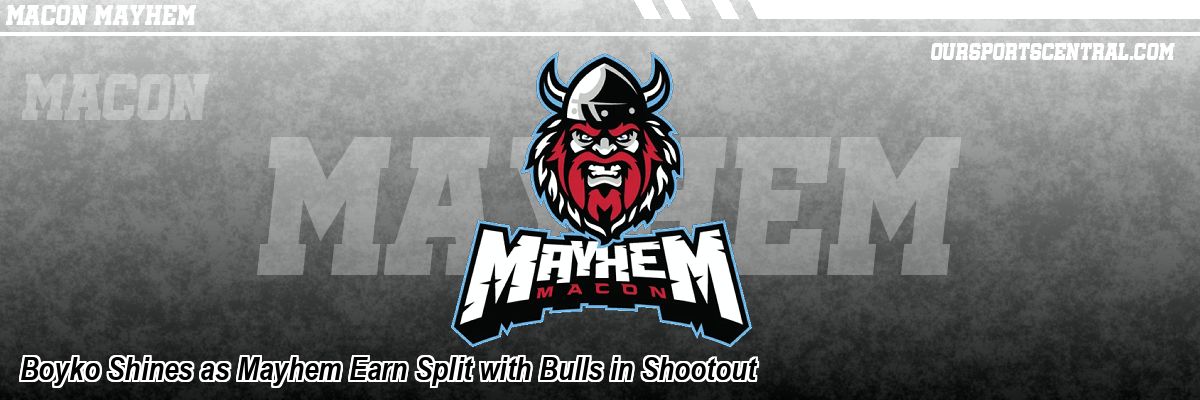 Boyko Shines as Mayhem Earn Split with Bulls in Shootout