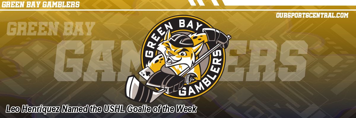 Leo Henriquez Named the USHL Goalie of the Week