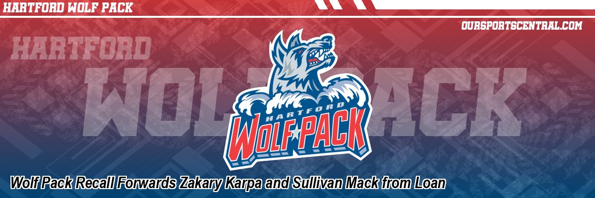 Wolf Pack Recall Forwards Zakary Karpa and Sullivan Mack from Loan