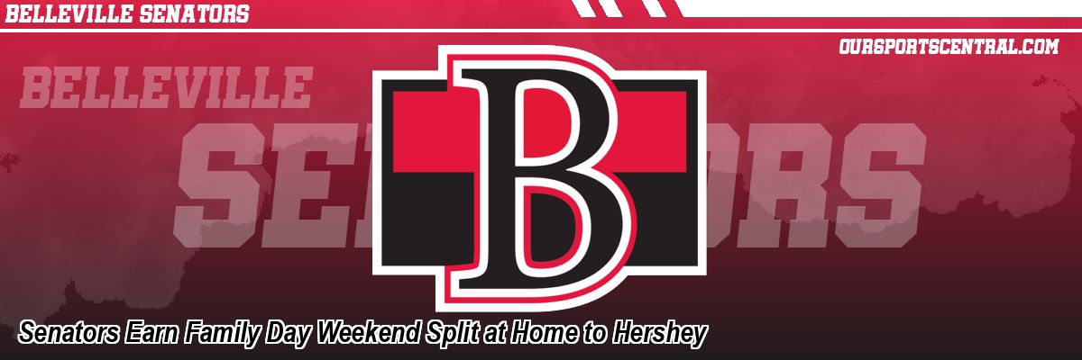Senators Earn Family Day Weekend Split at Home to Hershey