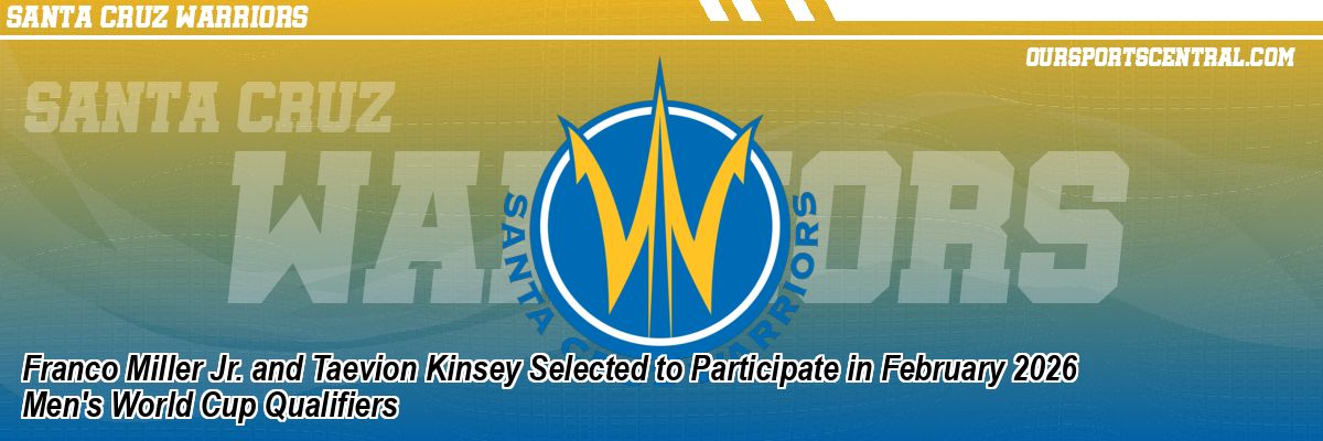 Franco Miller Jr. and Taevion Kinsey Selected to Participate in February 2026 Men's World Cup Qualifiers