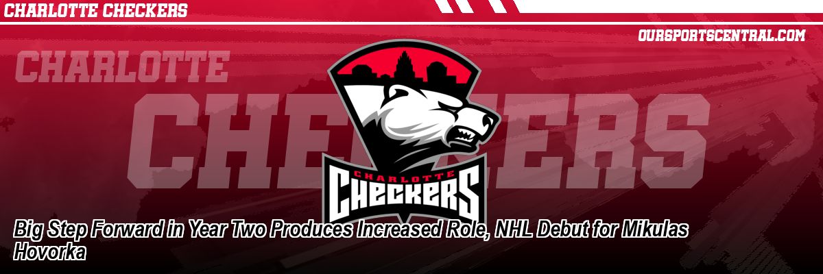 Big Step Forward in Year Two Produces Increased Role, NHL Debut for Mikulas Hovorka