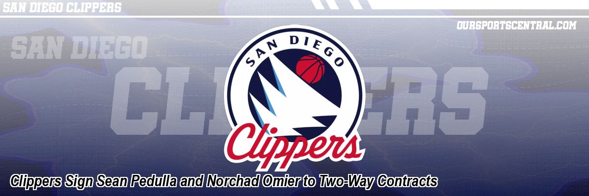 Clippers Sign Sean Pedulla and Norchad Omier to Two-Way Contracts