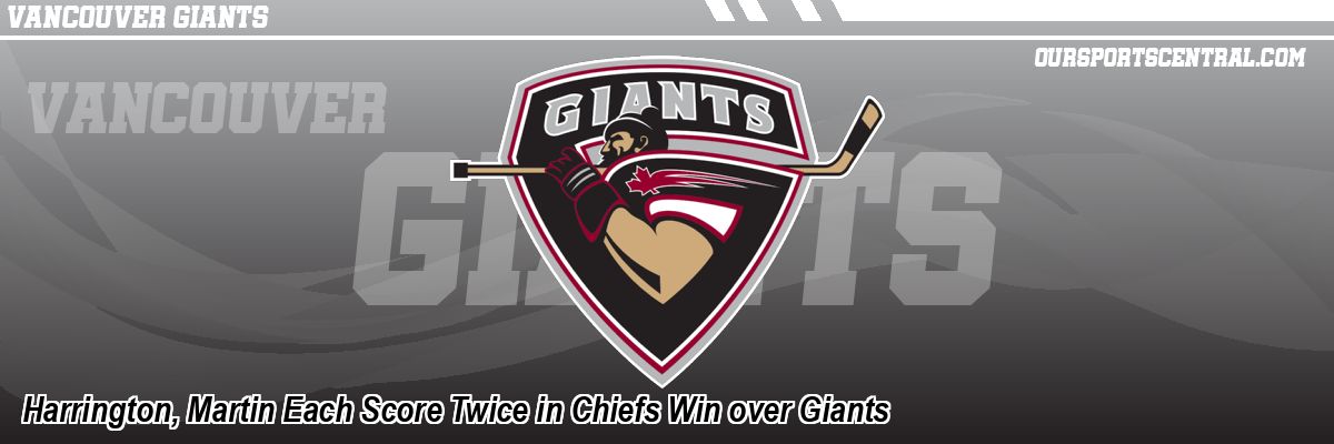 Harrington, Martin Each Score Twice in Chiefs Win over Giants