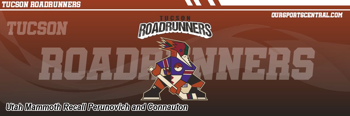 Utah Mammoth Recall Perunovich and Connauton