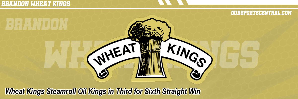 Wheat Kings Steamroll Oil Kings in Third for Sixth Straight Win