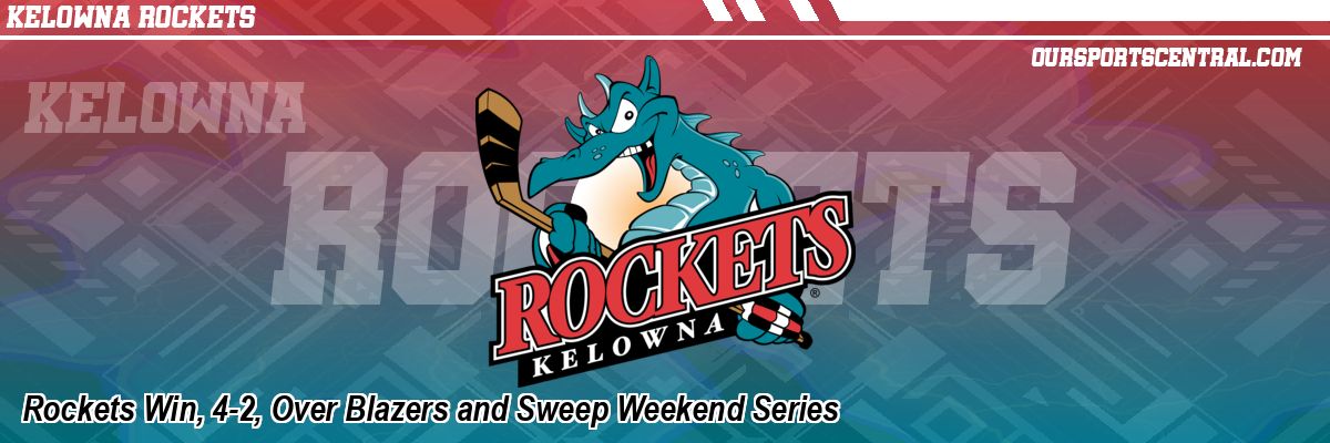 Rockets Win, 4-2, Over Blazers and Sweep Weekend Series