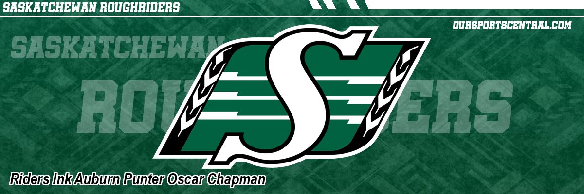 Riders Ink Auburn Punter Oscar Chapman