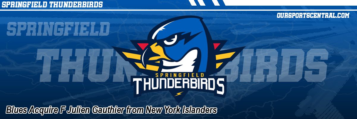 Blues Acquire F Julien Gauthier from New York Islanders