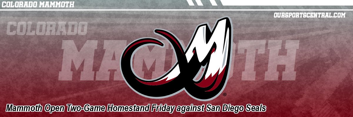 Mammoth Open Two-Game Homestand Friday against San Diego Seals