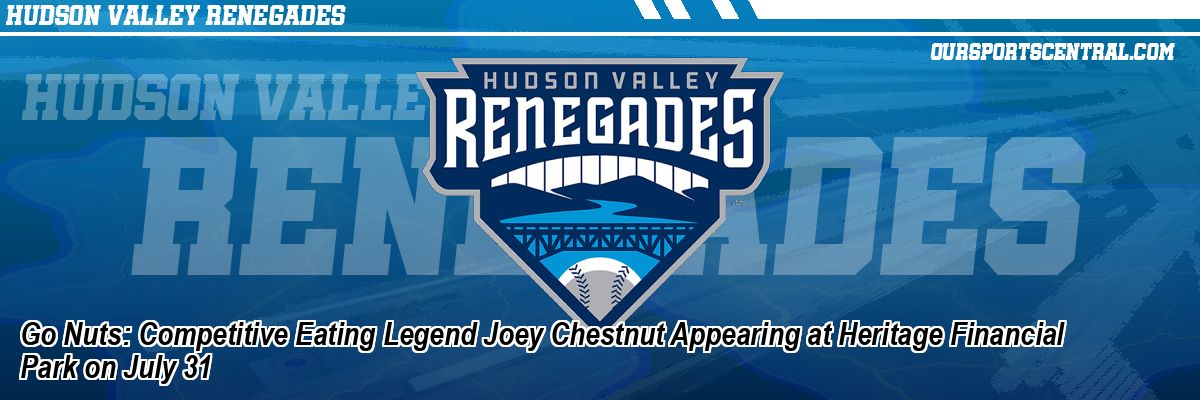 Go Nuts: Competitive Eating Legend Joey Chestnut Appearing at Heritage Financial Park on July 31