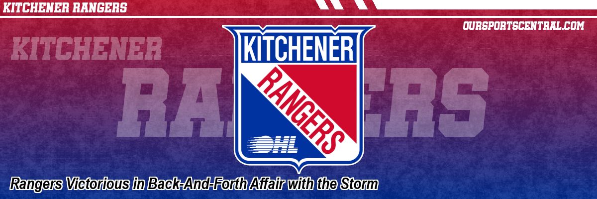 Rangers Victorious in Back-And-Forth Affair with the Storm