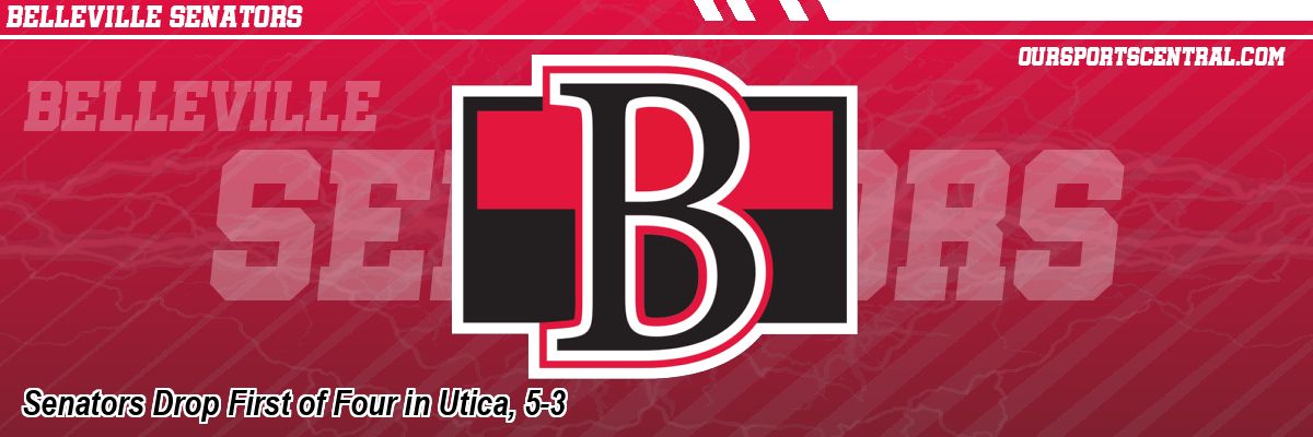 Senators Drop First of Four in Utica, 5-3