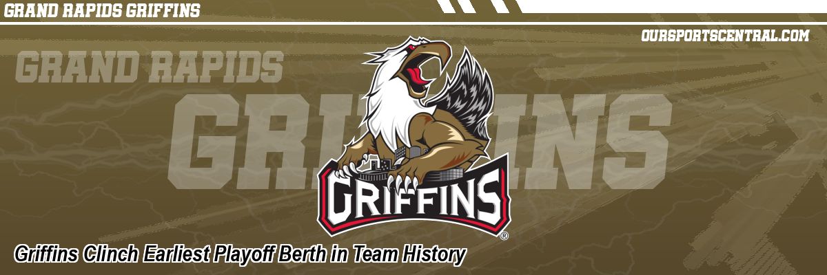 Griffins Clinch Earliest Playoff Berth in Team History