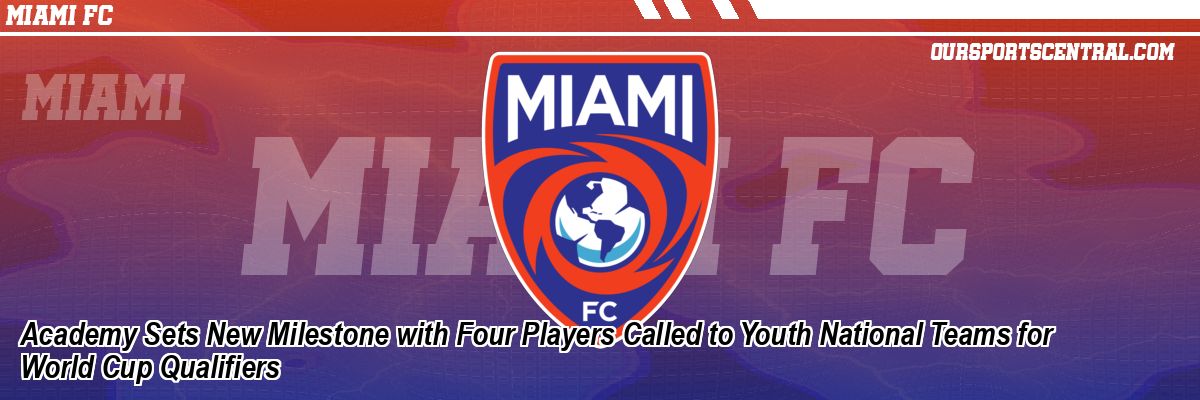 Academy Sets New Milestone with Four Players Called to Youth National Teams for World Cup Qualifiers