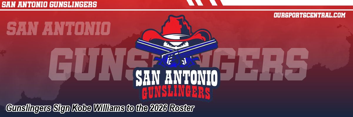 Gunslingers Sign Kobe Williams to the 2026 Roster
