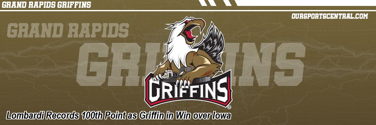 Lombardi Records 100th Point as Griffin in Win over Iowa