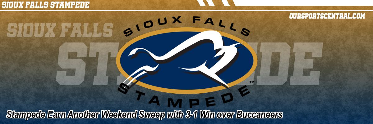 Stampede Earn Another Weekend Sweep with 3-1 Win over Buccaneers