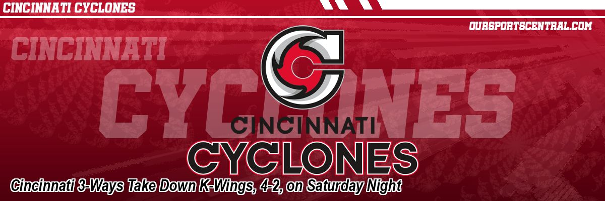 Cincinnati 3-Ways Take Down K-Wings, 4-2, on Saturday Night