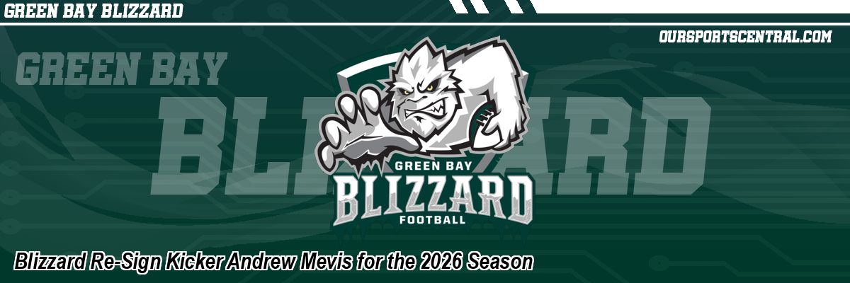 Blizzard Re-Sign Kicker Andrew Mevis for the 2026 Season