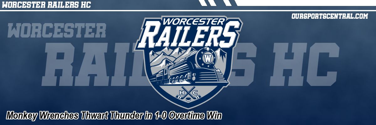 Monkey Wrenches Thwart Thunder in 1-0 Overtime Win