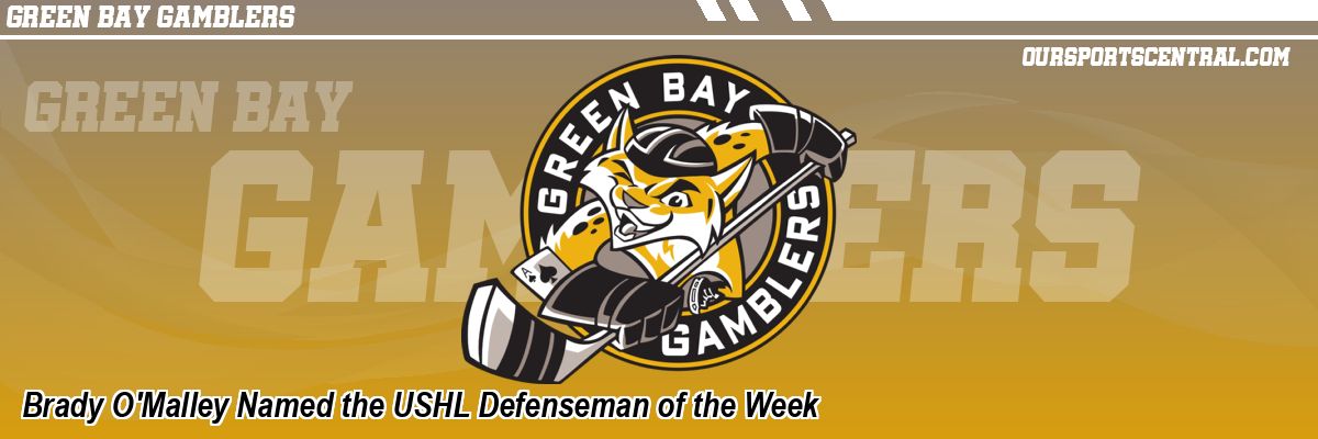 Brady O'Malley Named the USHL Defenseman of the Week