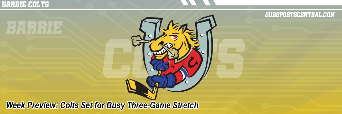 Week Preview: Colts Set for Busy Three-Game Stretch