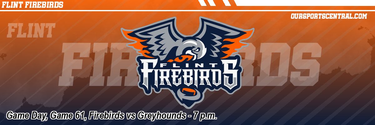 Game Day, Game 61, Firebirds vs Greyhounds - 7 p.m.