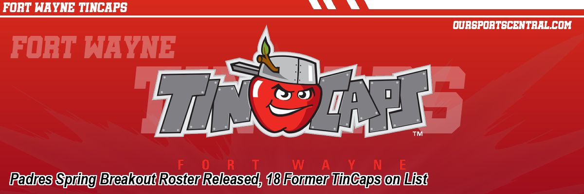 Padres Spring Breakout Roster Released, 18 Former TinCaps on List