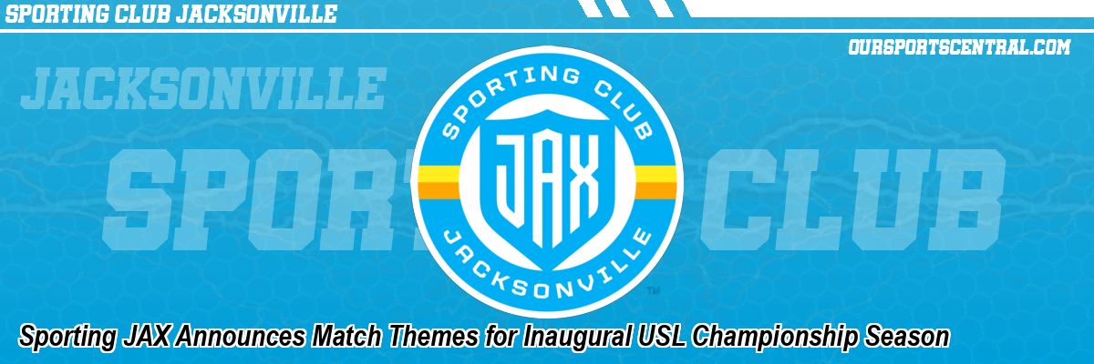 Sporting JAX Announces Match Themes for Inaugural USL Championship Season