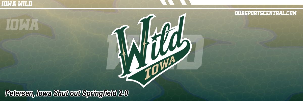 Petersen, Iowa Shut out Springfield 2-0
