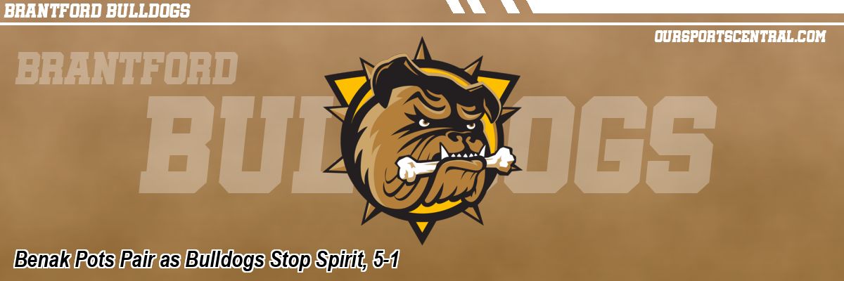 Benak Pots Pair as Bulldogs Stop Spirit, 5-1
