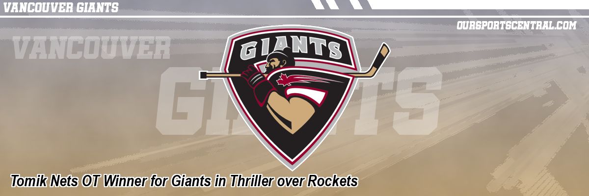 Tomik Nets OT Winner for Giants in Thriller over Rockets