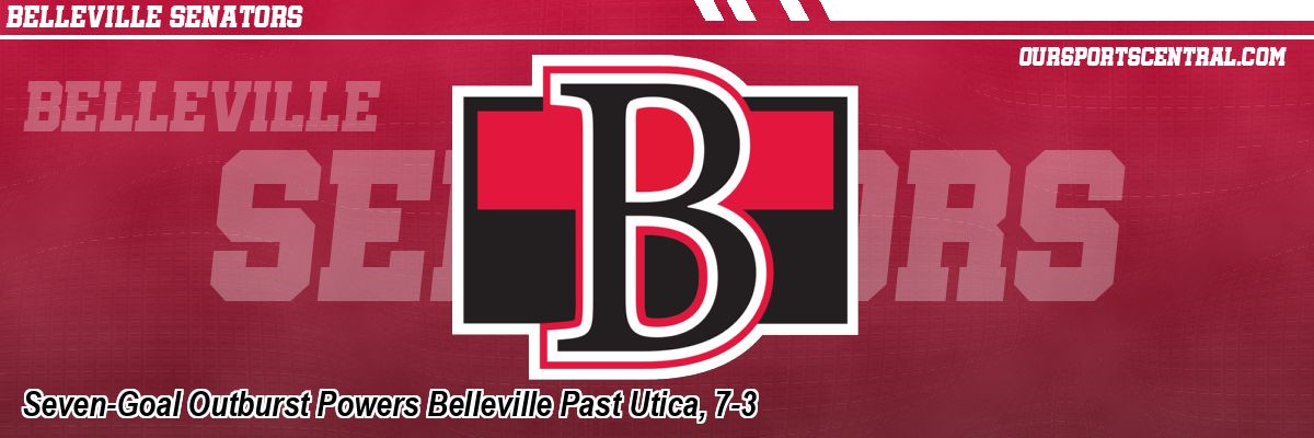 Seven-Goal Outburst Powers Belleville Past Utica, 7-3