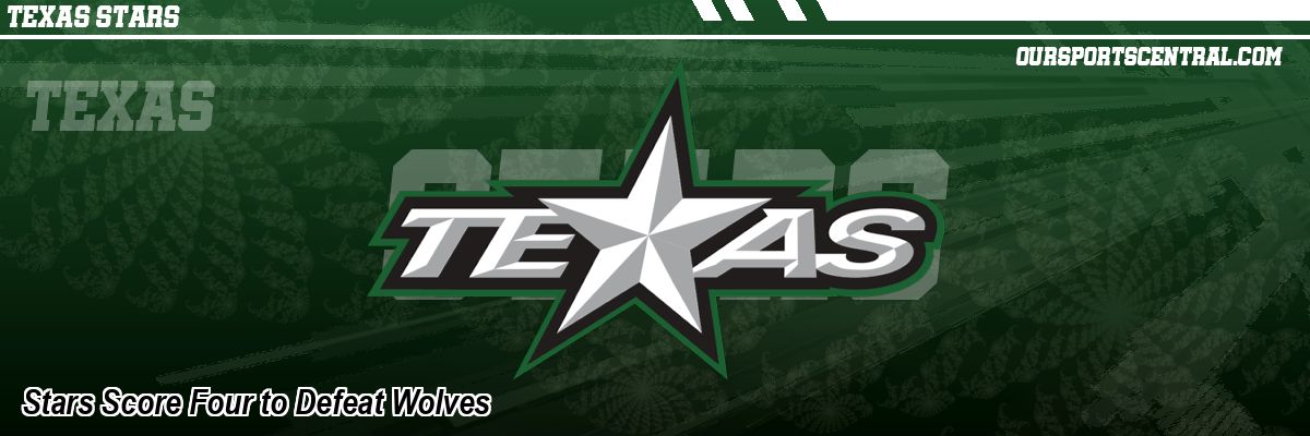 Stars Score Four to Defeat Wolves