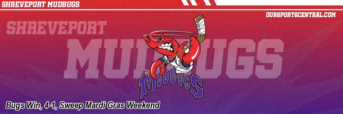 Bugs Win, 4-1, Sweep Mardi Gras Weekend