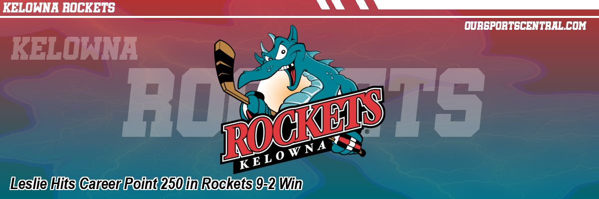 Leslie Hits Career Point 250 in Rockets 9-2 Win