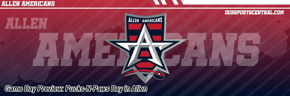 Game Day Preview: Pucks-N-Paws Day in Allen