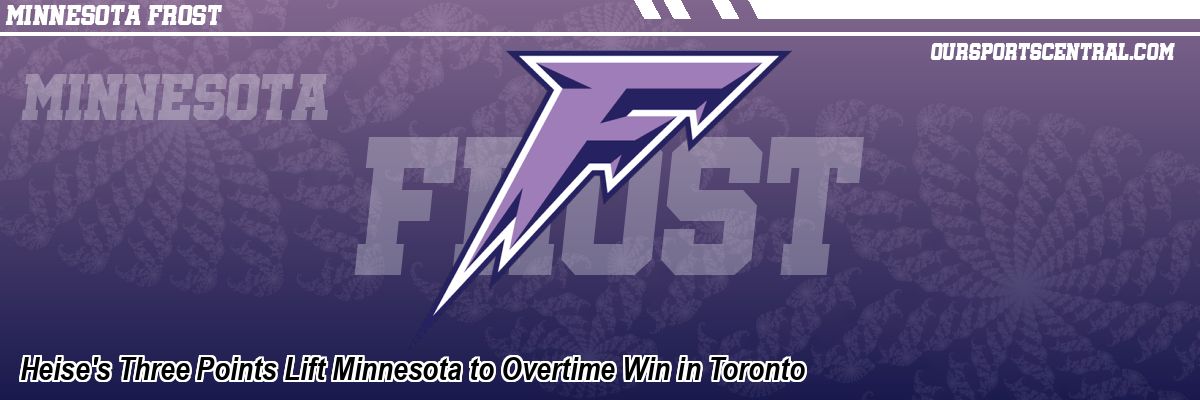 Heise's Three Points Lift Minnesota to Overtime Win in Toronto