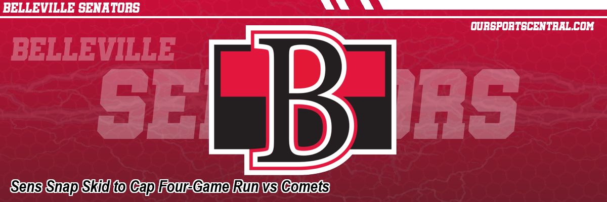 Sens Snap Skid to Cap Four-Game Run vs Comets