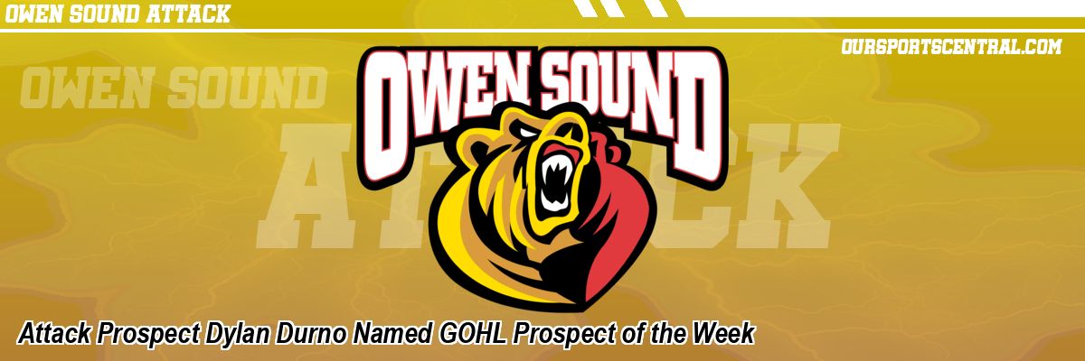 Attack Prospect Dylan Durno Named GOHL Prospect of the Week
