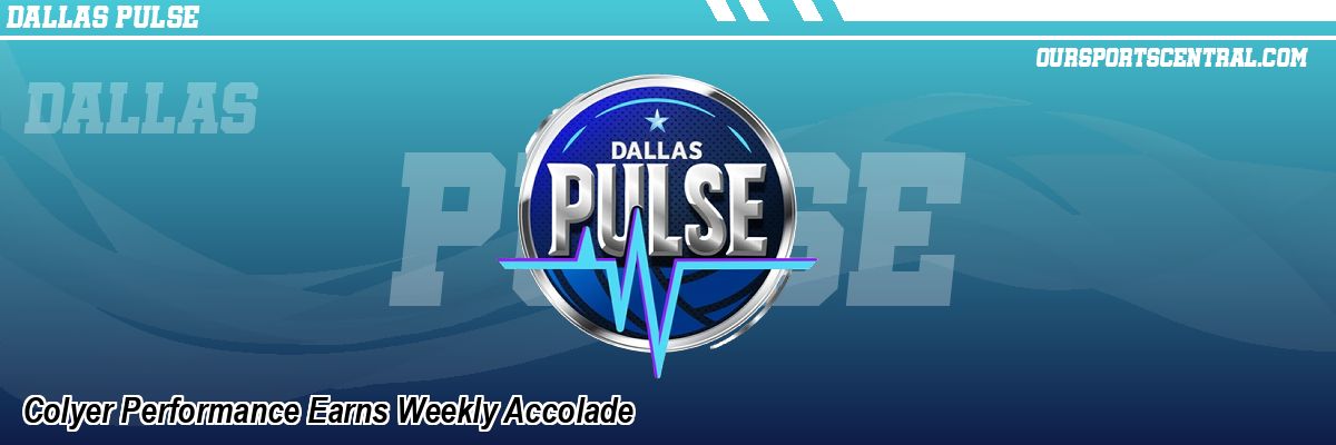 Colyer Performance Earns Weekly Accolade