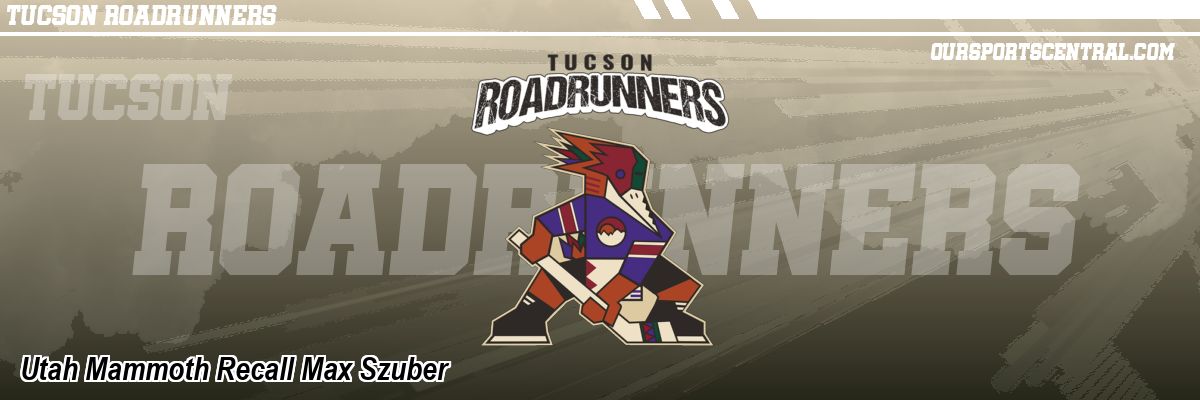 Utah Mammoth Recall Max Szuber