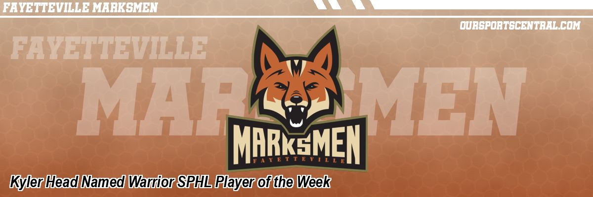Kyler Head Named Warrior SPHL Player of the Week