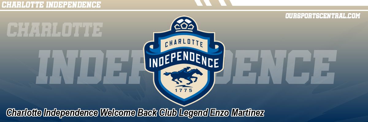 Charlotte Independence Welcome Back Club Legend Enzo Martinez
