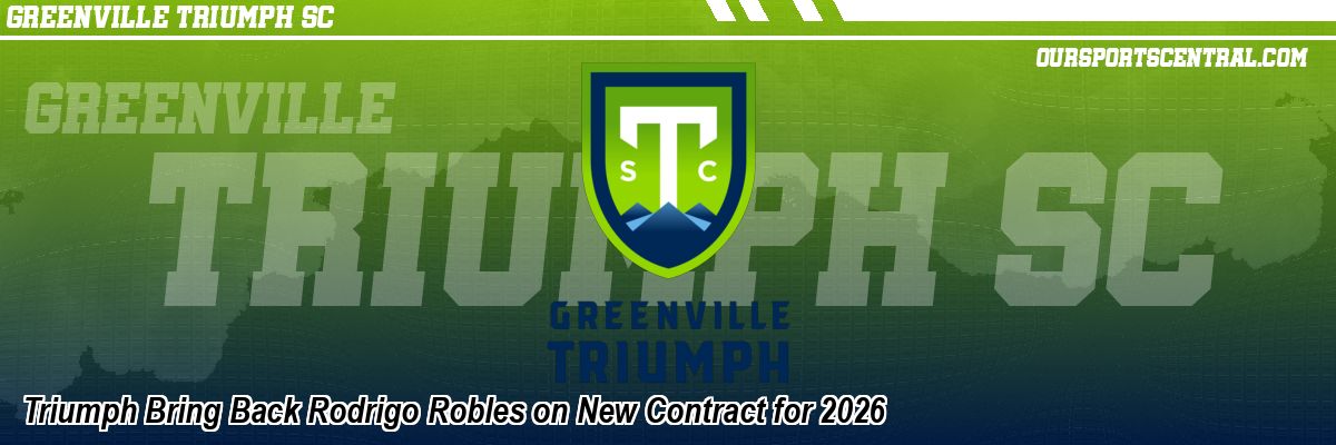 Triumph Bring Back Rodrigo Robles on New Contract for 2026