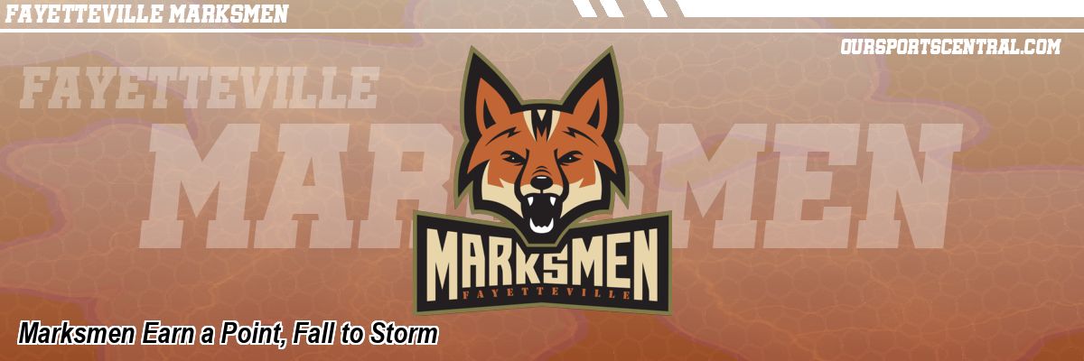 Marksmen Earn a Point, Fall to Storm